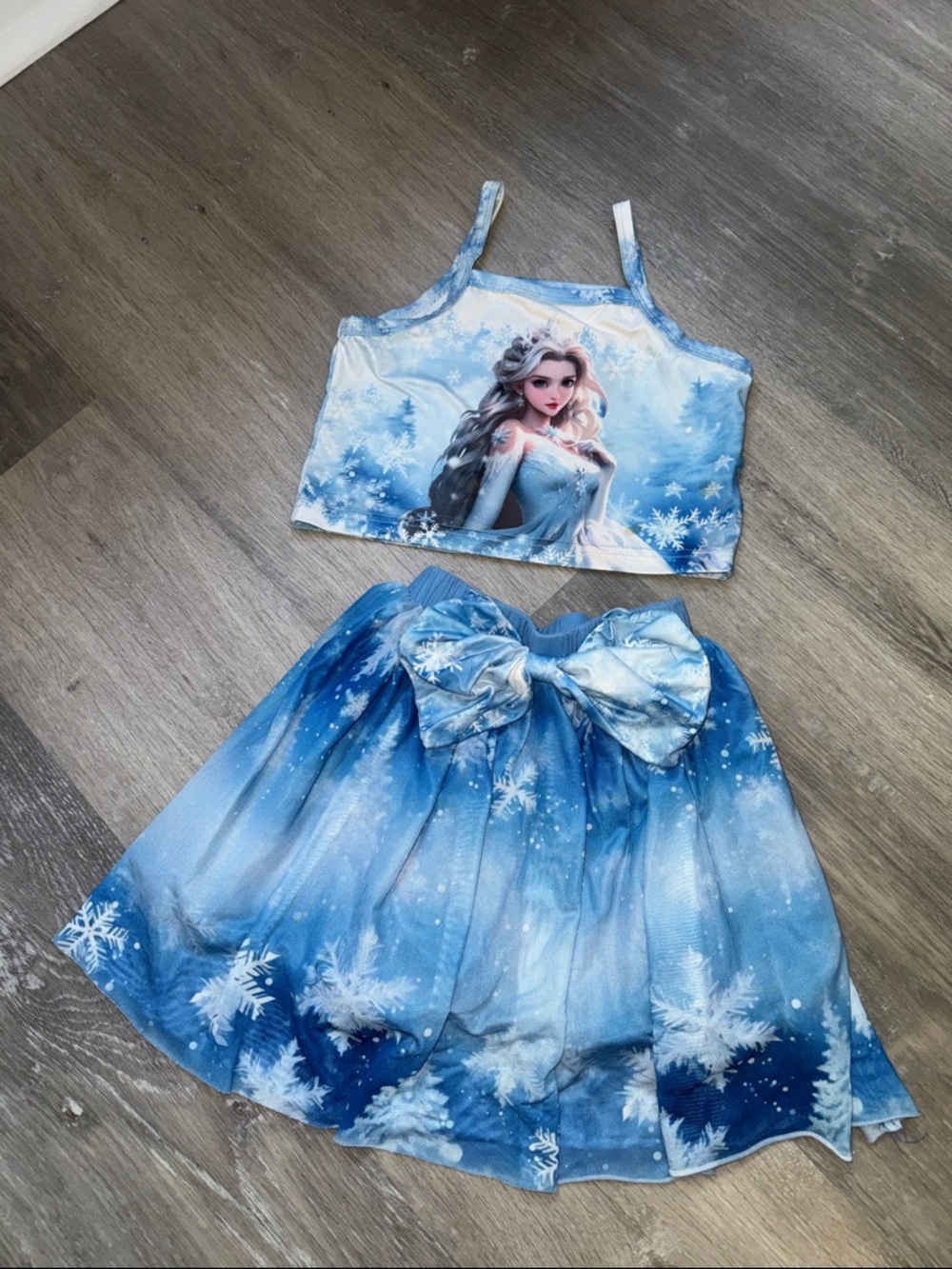 Frozen Elsa skirt set